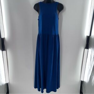 J. Crew Royal Blue Sleeveless Maxi Dress